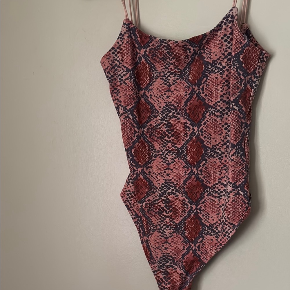 Kids Snake Print One Piece Swimsuit